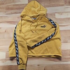 Puma Cropped Hoodie Pullover Sweatshirt | JUNIORS SIZE SMALL